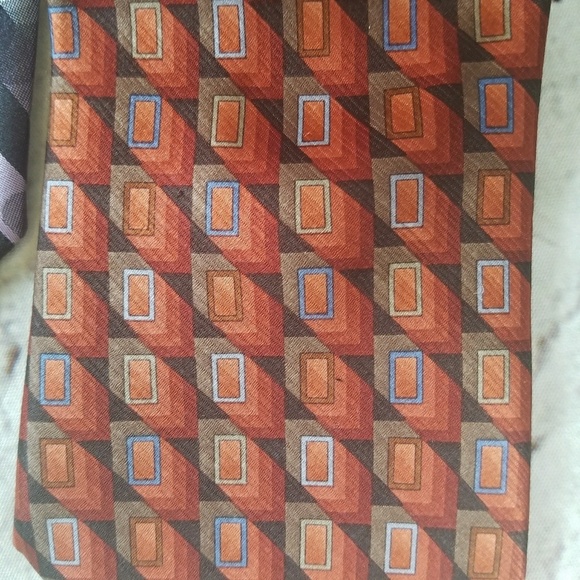 Arrow Tie Necktie Geometric Preppy Work Office Watercolor Wedding Colorful Set 7 - Picture 6 of 8